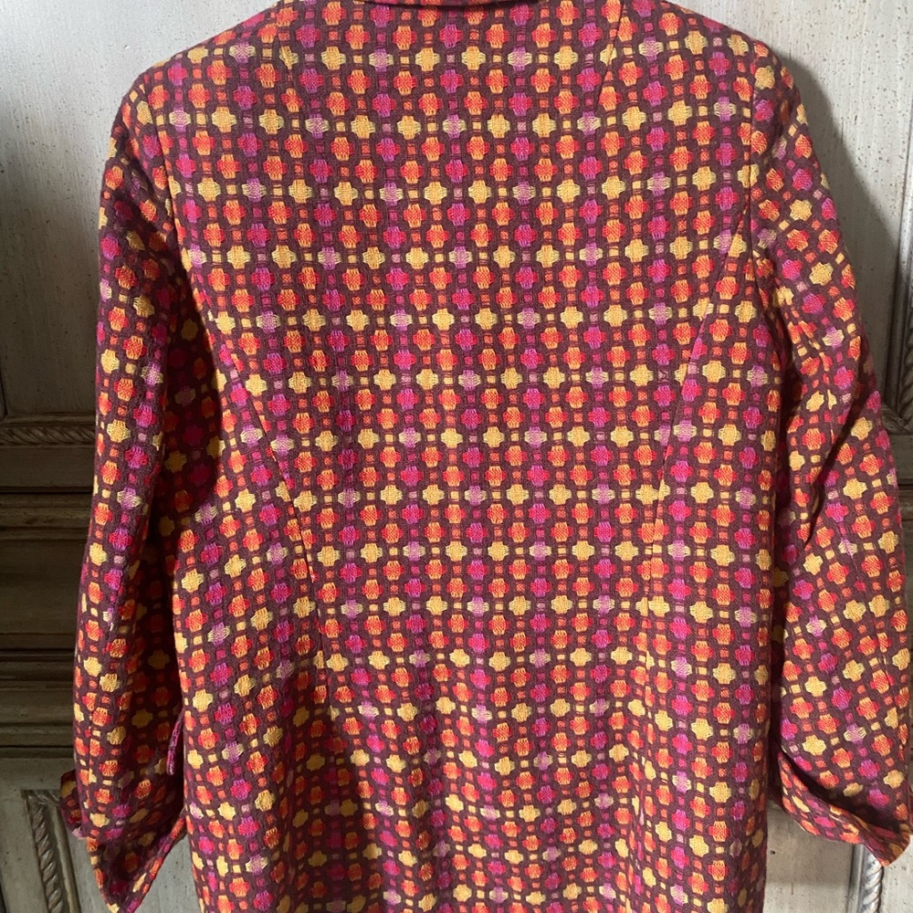 Stylish Multicolor Jacket with Turn-Back Cuffs - Picture 5 of 8
